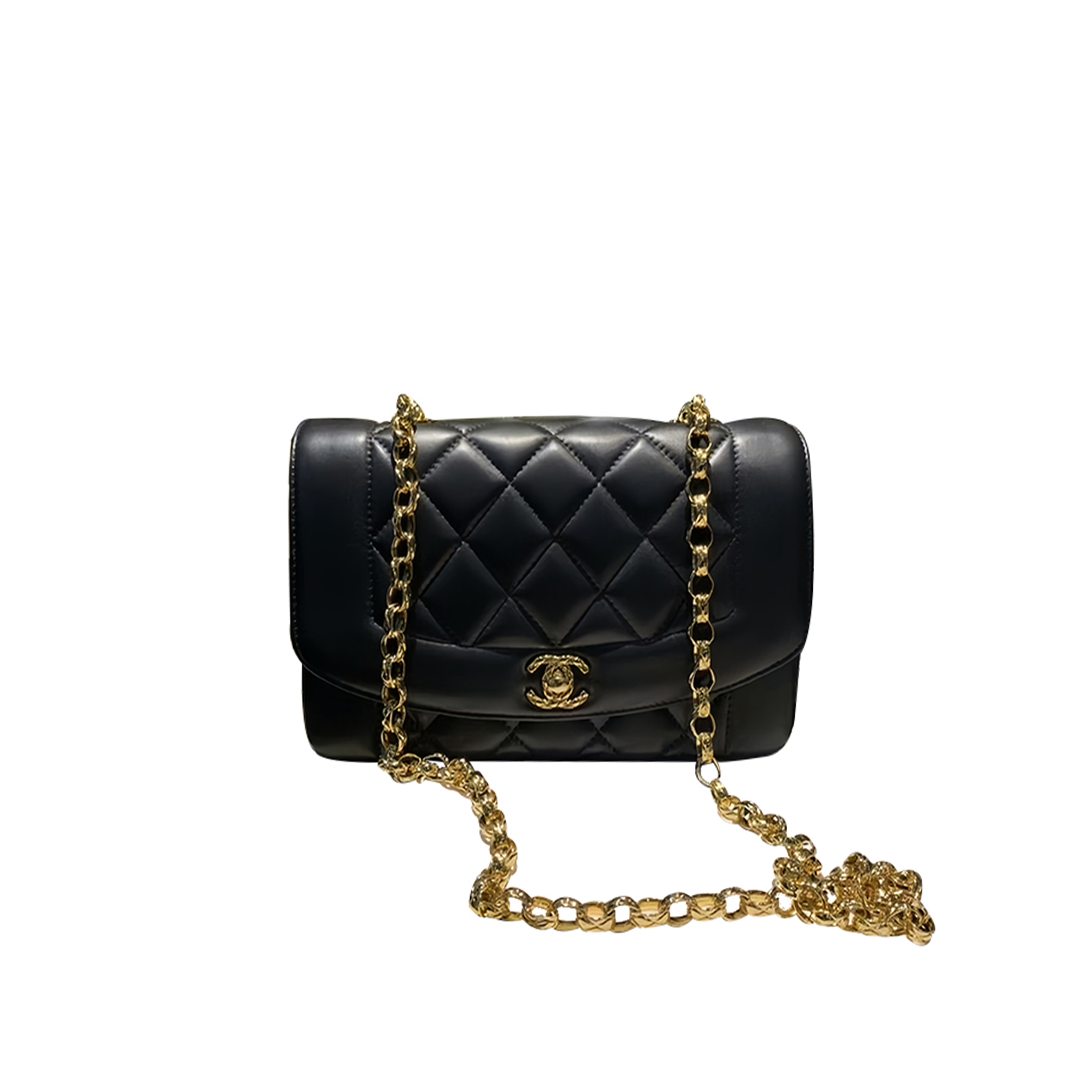 Ch*el lambskin flap shoulder bag a2221 (23*13*7cm)